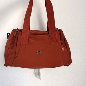 Lightweight Water-Resistant Parachute Fabric Handbag & Crossbody Gym Bag